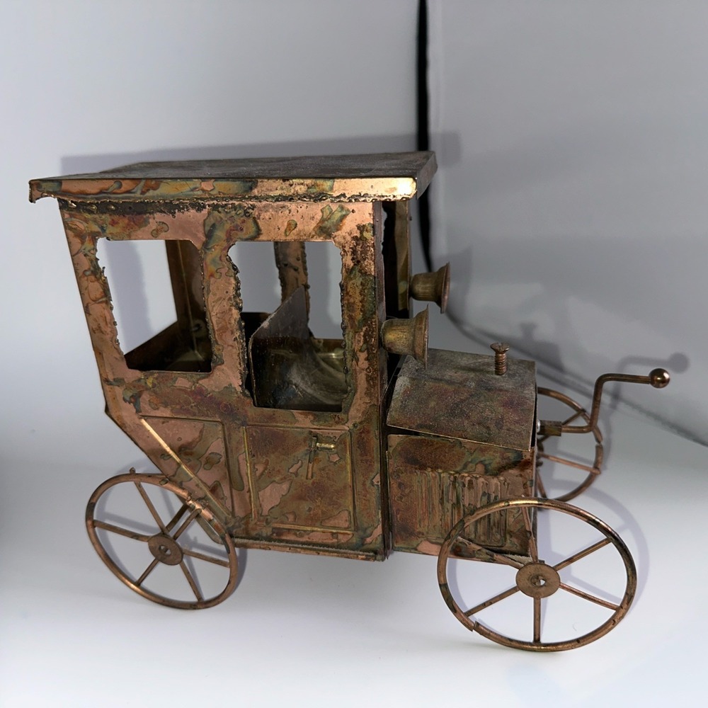Vintage 1970s Apex Metal Ford Model T Music Box Take Me Home Country Roads